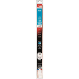 Baguette de brasure EXPRESS ATG - Spécial gaz - Argent 6% - Ø 2 mm x L500 mm - Blister de 5 baguettes - GE206GE