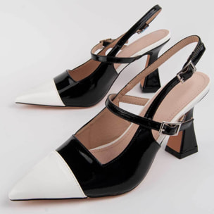 Zapato De Tacón - Negro - Altura: 8 Cm