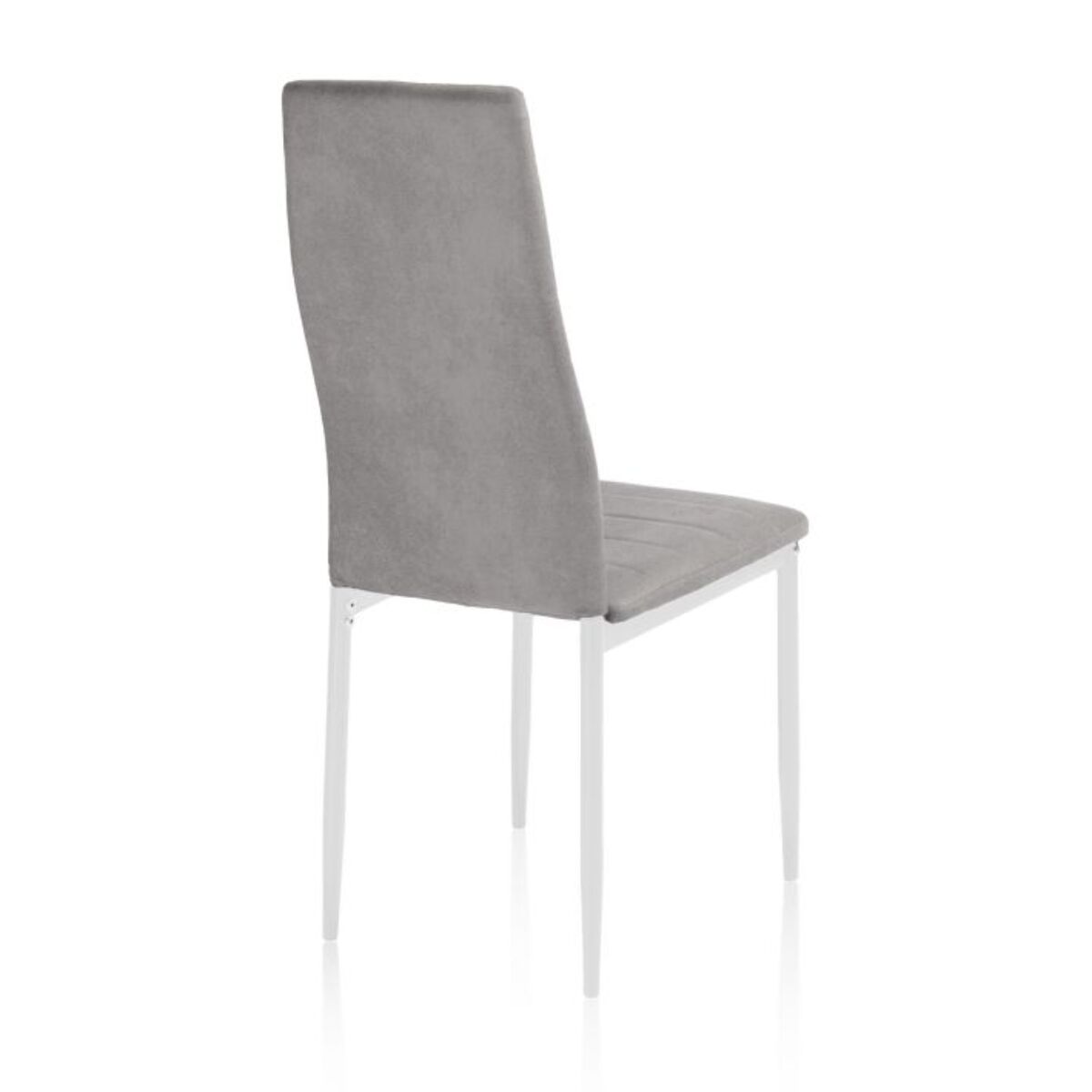 Pack 6 sillas de comedor Yuri Gris oscuro–Blanco