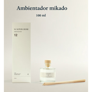 Set de 3 difusores mikado de 100ml aromas a stone-white lotus-light peach scalpers