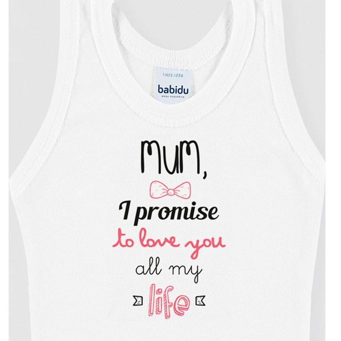 Body bebé tirantes personalizado frases