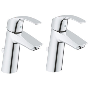 GROHE Lot de 2 Mitigeurs lavabo Eurosmart taille M