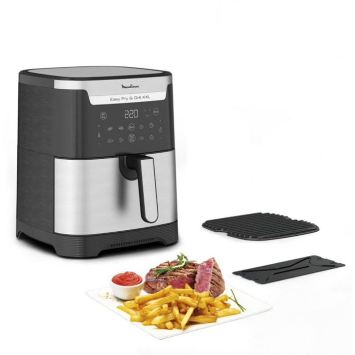 Friteuse sans huile MOULINEX XXL 2 en 1 air & grillEZ801D10 XXL 2 en 1 air & grill