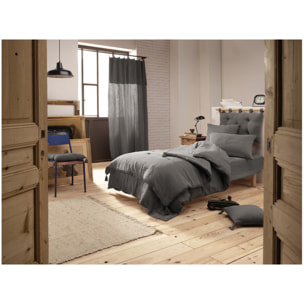 Drap housse 90x190 cm gaze de coton Bonnet 30 cm - GAIA