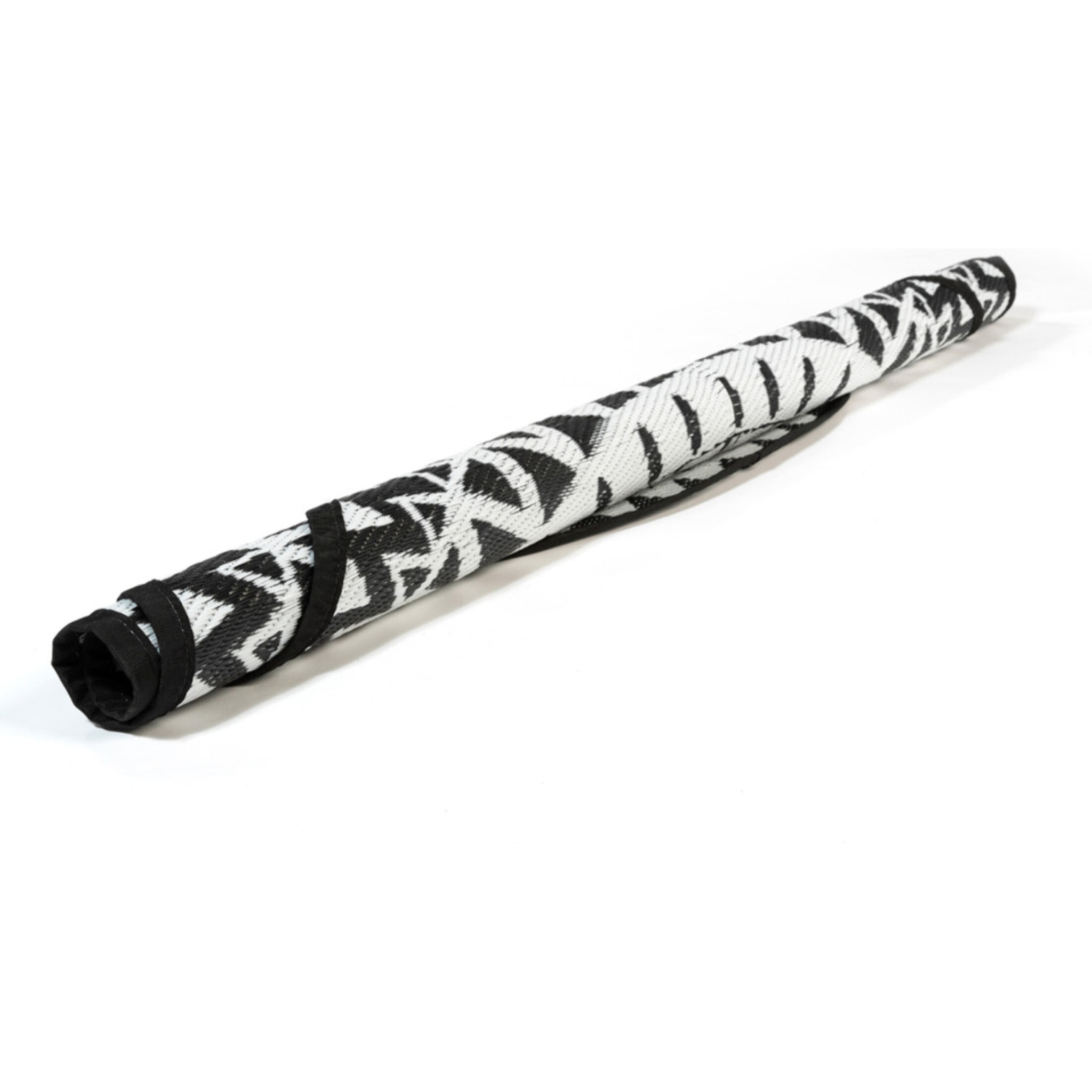 Tapis extérieur Maori Ø150cm noir