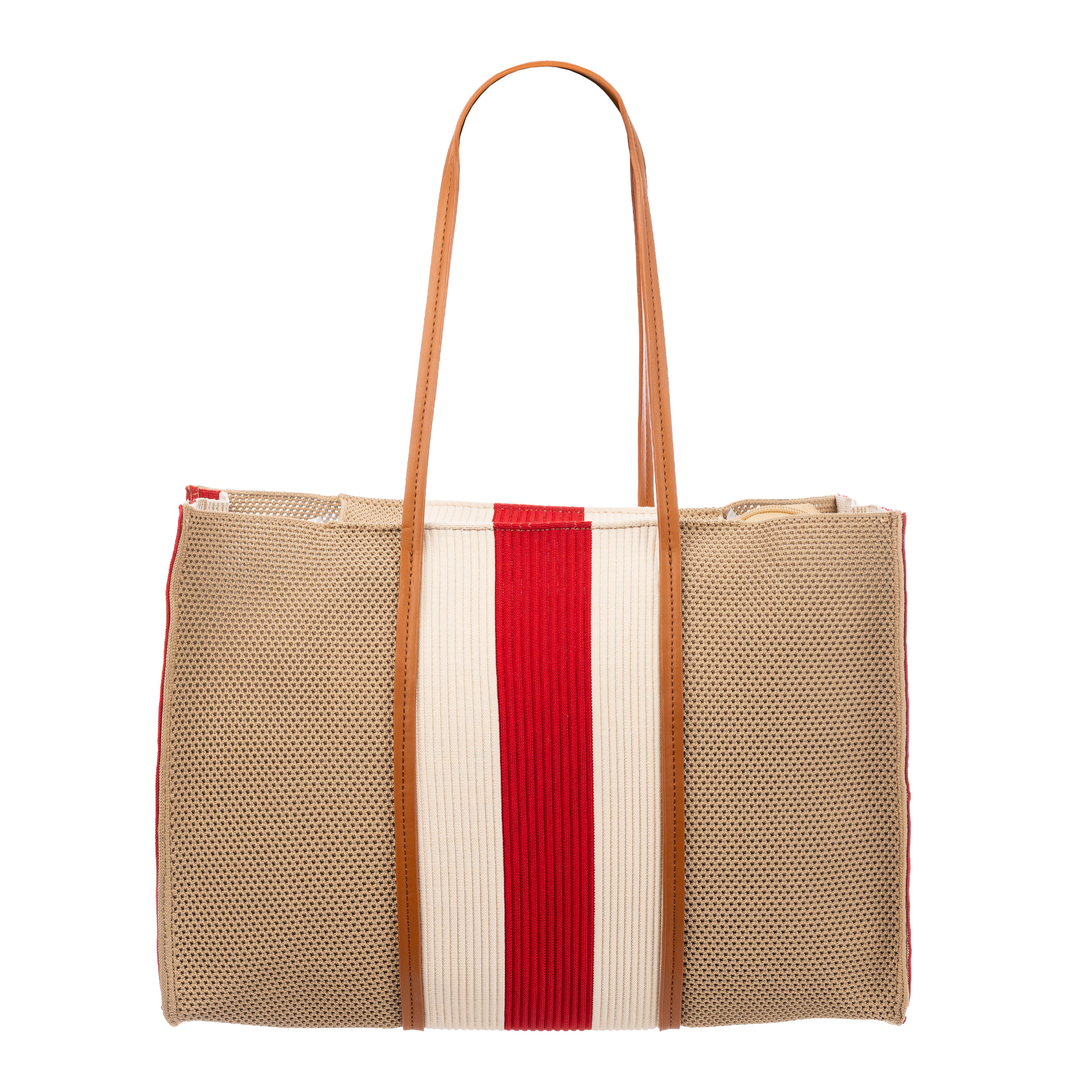 Borbore Bolso shopper Mujer. Fabricado en rafia sintética entrelazada.