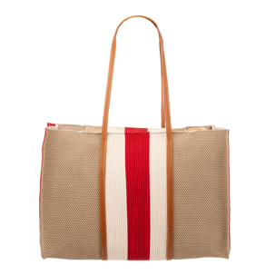 Borbore Bolso shopper Mujer. Fabricado en rafia sintética entrelazada.