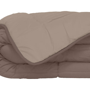 Couette d'été en microfibre bicolore - Taupe