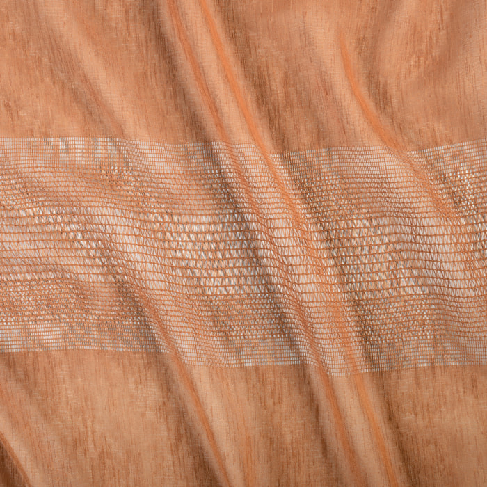 Voilage tamisant ajouré à esprit macramé - Orange