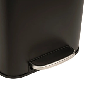 Poubelle "Delta" en métal noir 30L