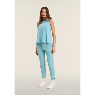 Pantaloni 7/8 con Spacchi Laterali sul fondo e Logo FREDDY