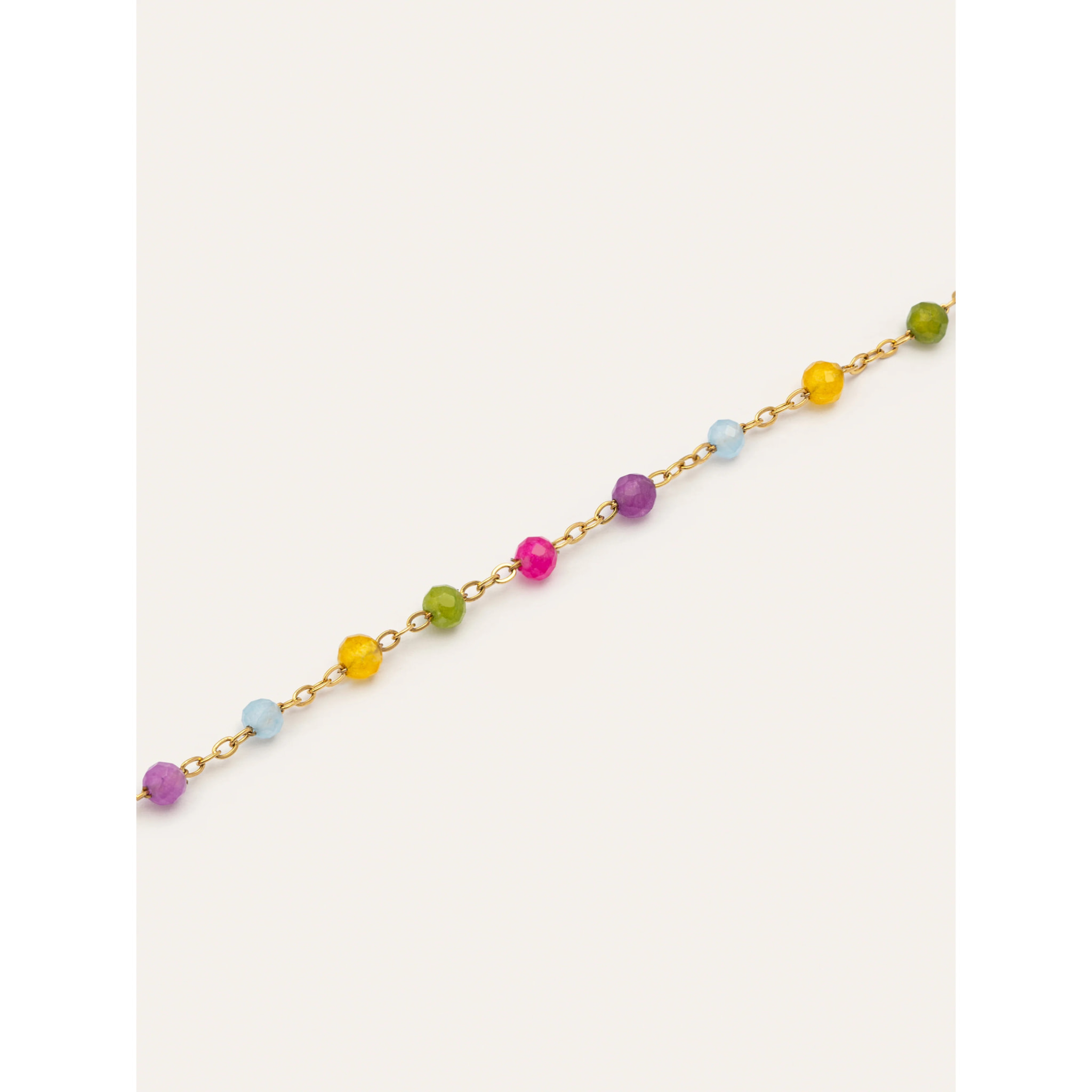 Collar Stella Color Acero Baño Oro