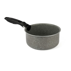 Lot de 3 casseroles 16-18-20 cm à poignées amovibles Excelsa- Country Rock, Aluminium Gris