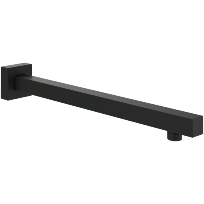 Bras mural pour douche de tête Universal rectangle Matt Black