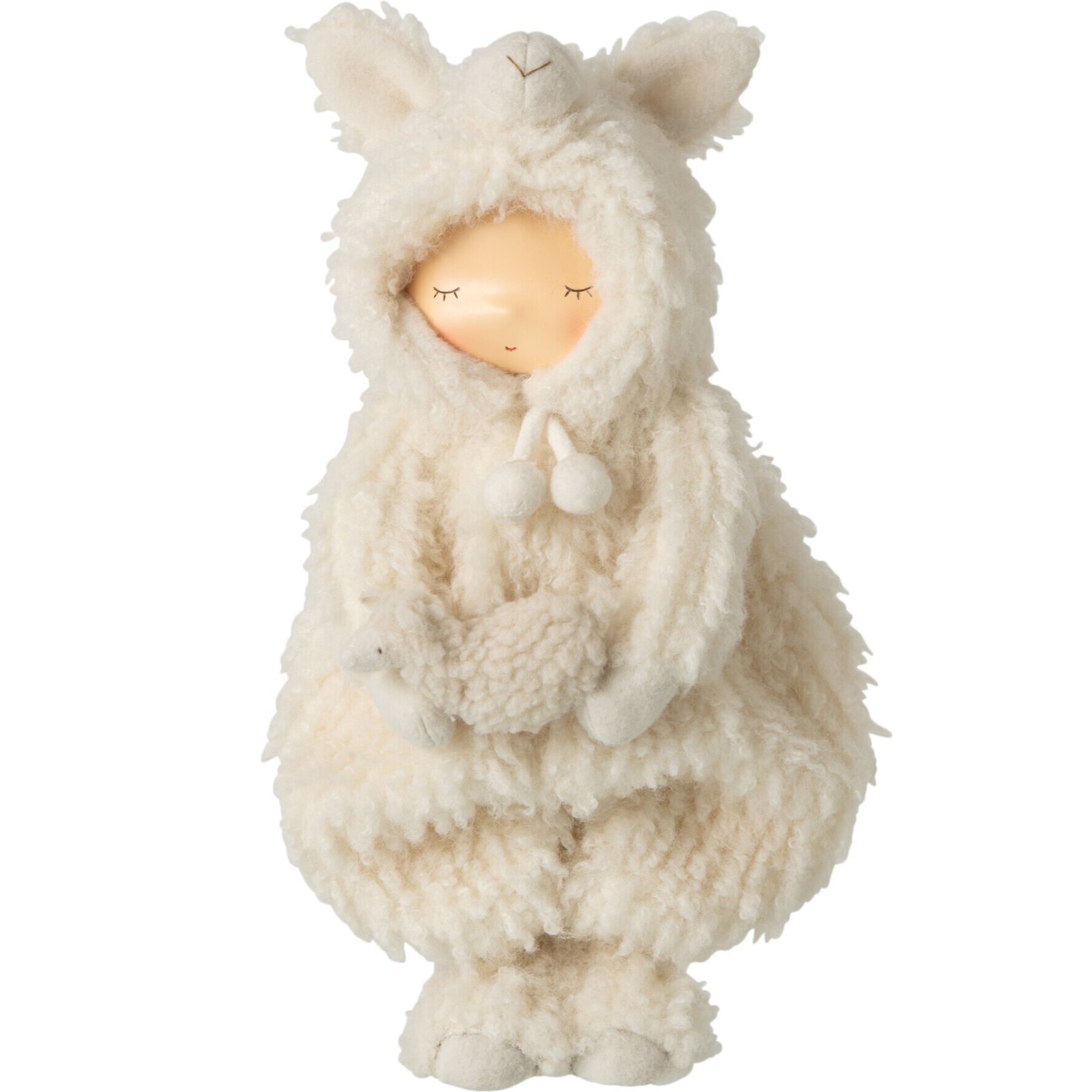 J-Line Enfant mouton - polyester - blanc