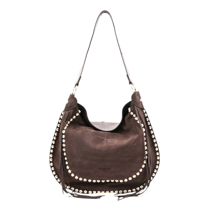 Bolso de hombro Cheval Firenze Dalia Marrón Oscuro