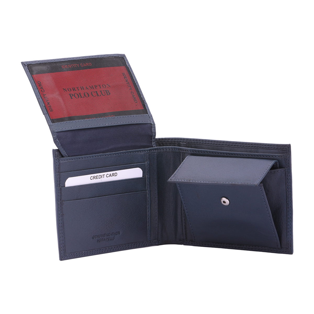 Portafoglio  da uomo In Vera pelle Made in Italy 9,5x12x2,5 cm