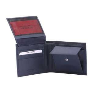 Portafoglio  da uomo In Vera pelle Made in Italy 9,5x12x2,5 cm