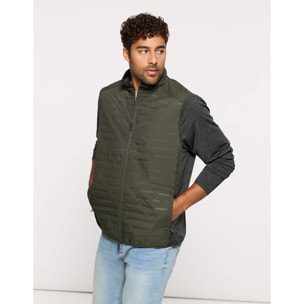 Chaqueta Ligera con Cremallera Caqui - Phu