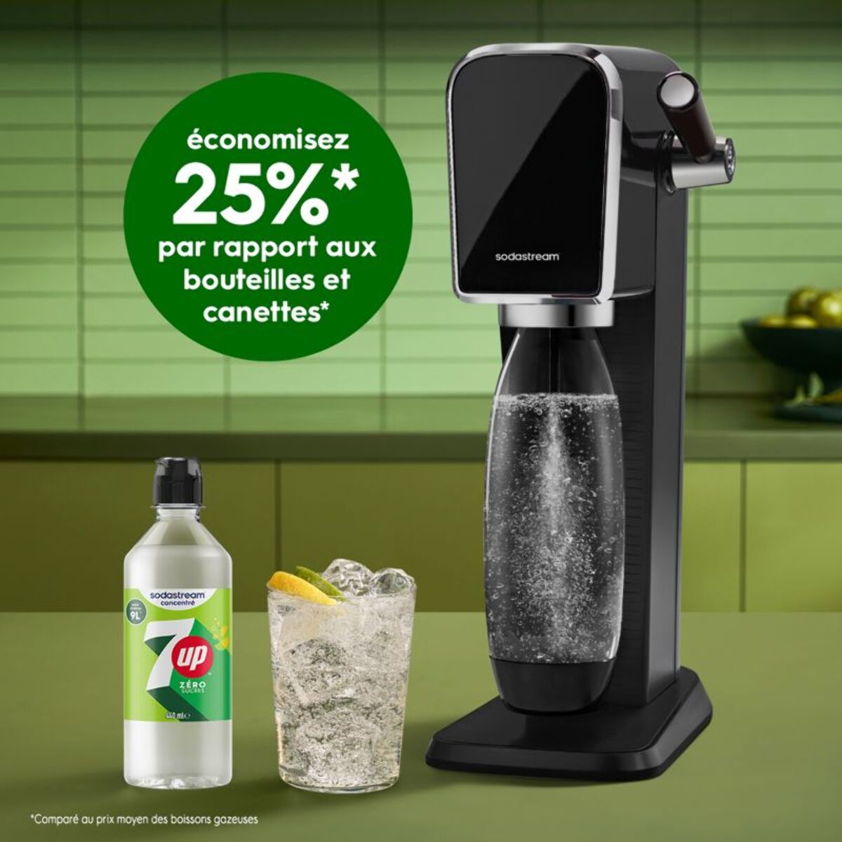 Concentré SODASTREAM 7UP FREE 440ML