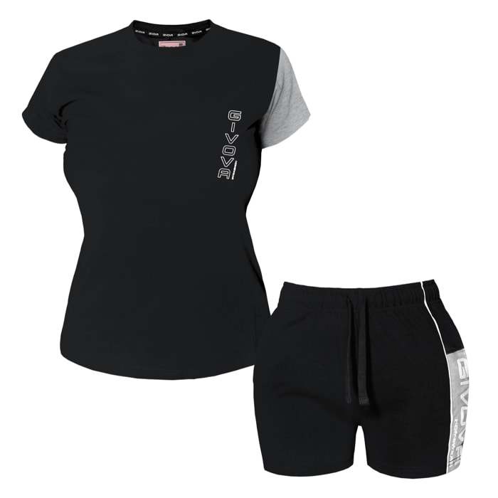 Completo Homewear Donna Corto GIVOVA Cotone