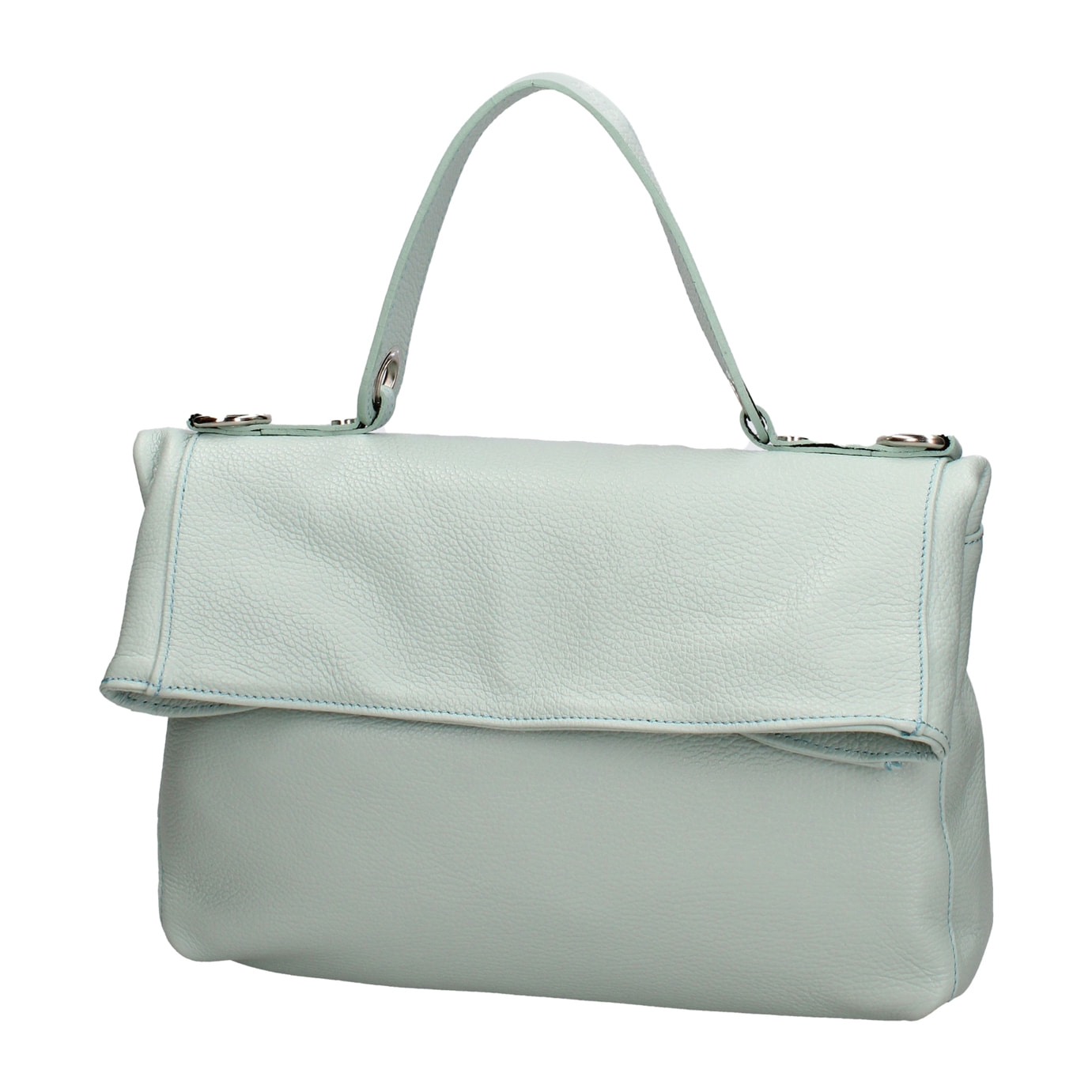 Borsa a spalla convertibile in zaino da donna In Vera pelle Made in Italy 34x21x12 cm