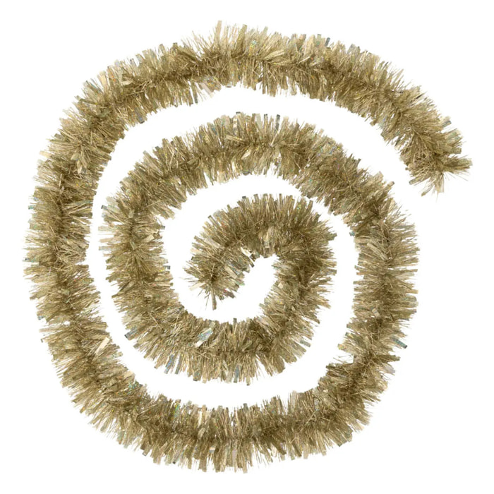 Guirlande de noël longue laser doré 100x6x3m