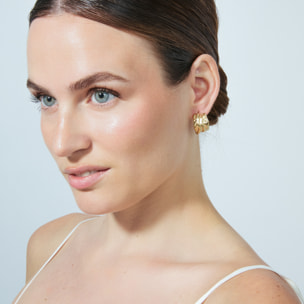 Pendientes Deurisk acabado oro amarillo 18k