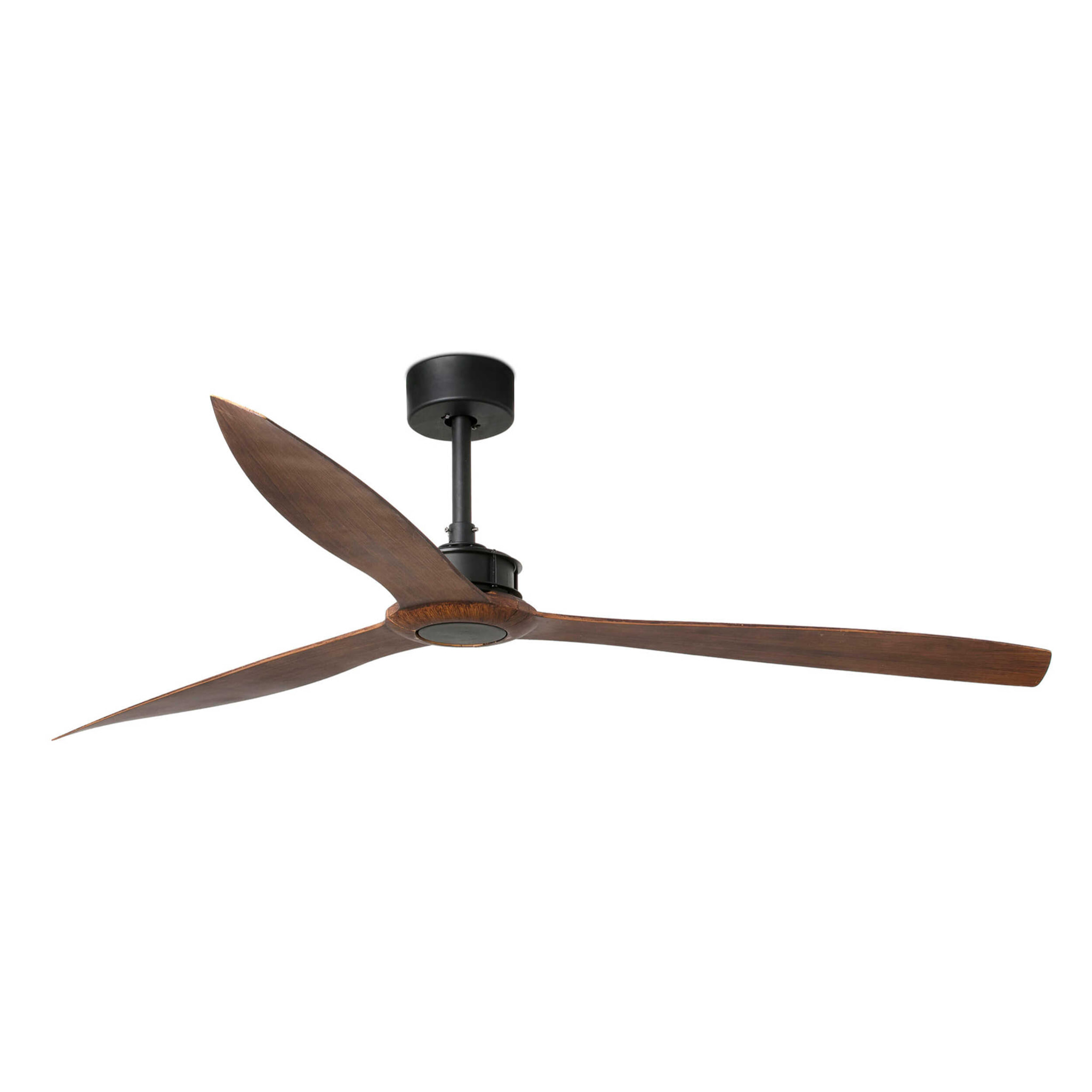 JUST FAN XL Ventilador de techo negro mate/nogal