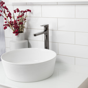 SAT DARK Mitigeur XL pour lavabo avec levier, Gun metal (SATBSDA285P)