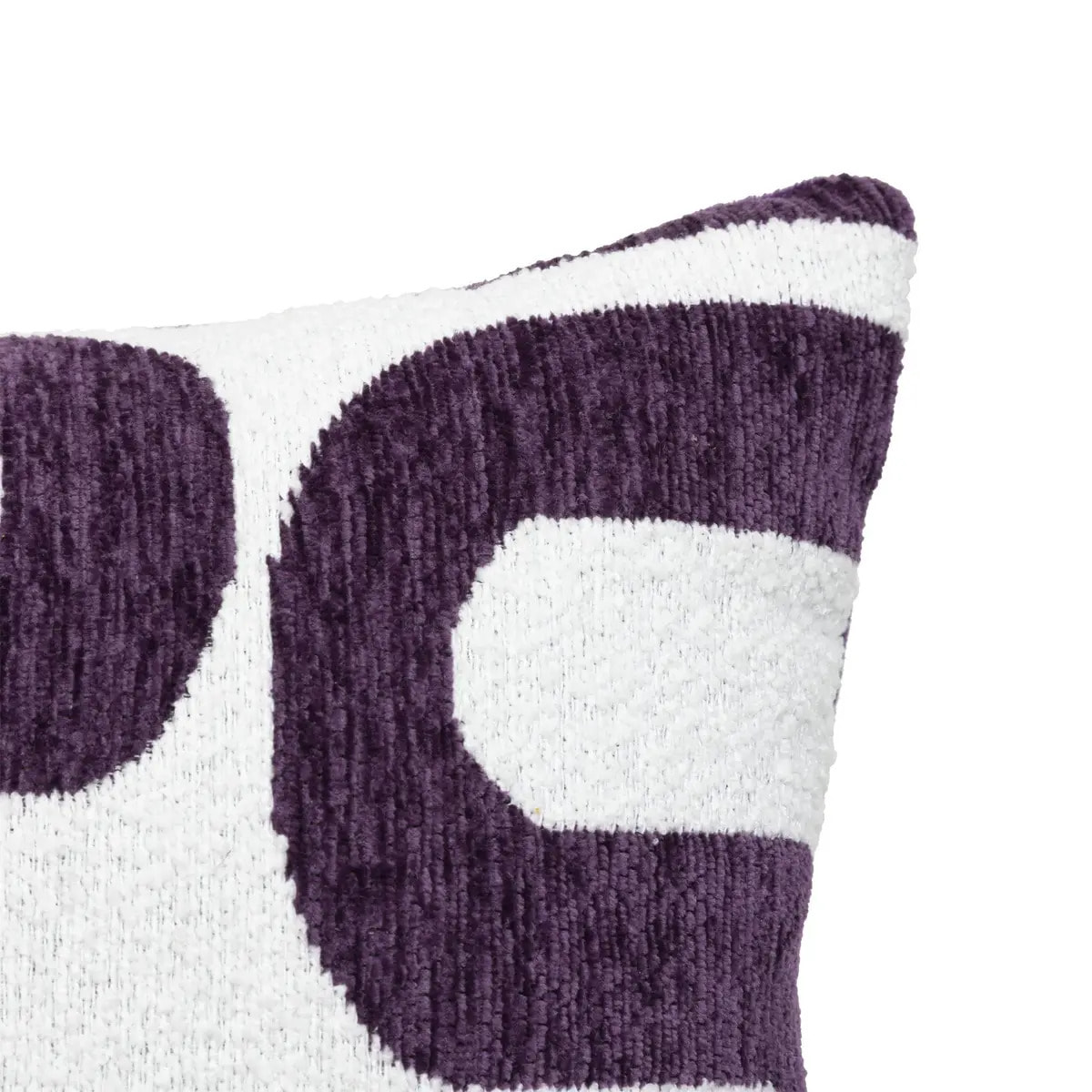 Coussin jacquard Safina violet 40x40cm