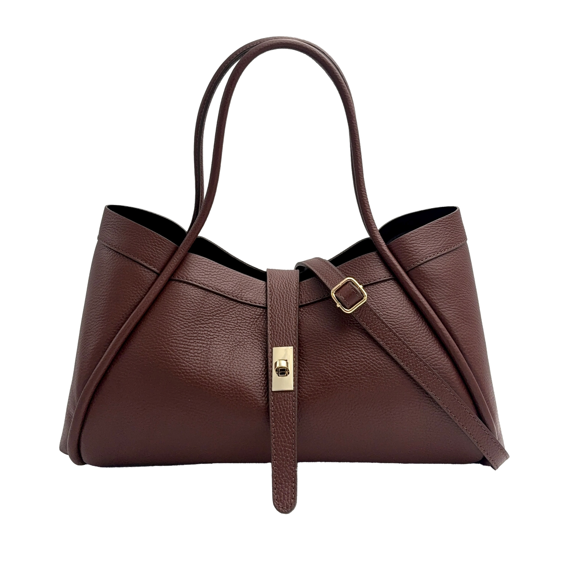 Borsa a Mano Elegante da Donna in Pelle Martellata