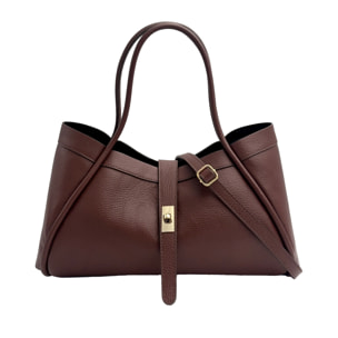 Borsa a Mano Elegante da Donna in Pelle Martellata