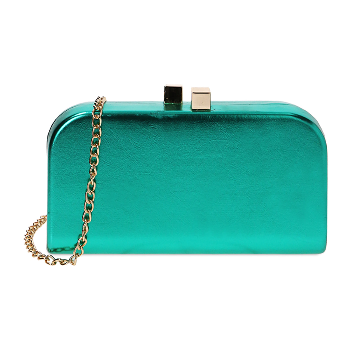Clutch verde laminato