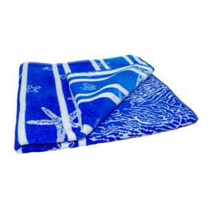 Telo Mare Spugna Jacquard Spiaggia Disegno Lanzarote Degradè