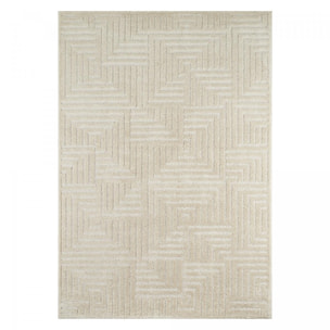 Tapis salon et chambre tissé motif géométrique MEBA