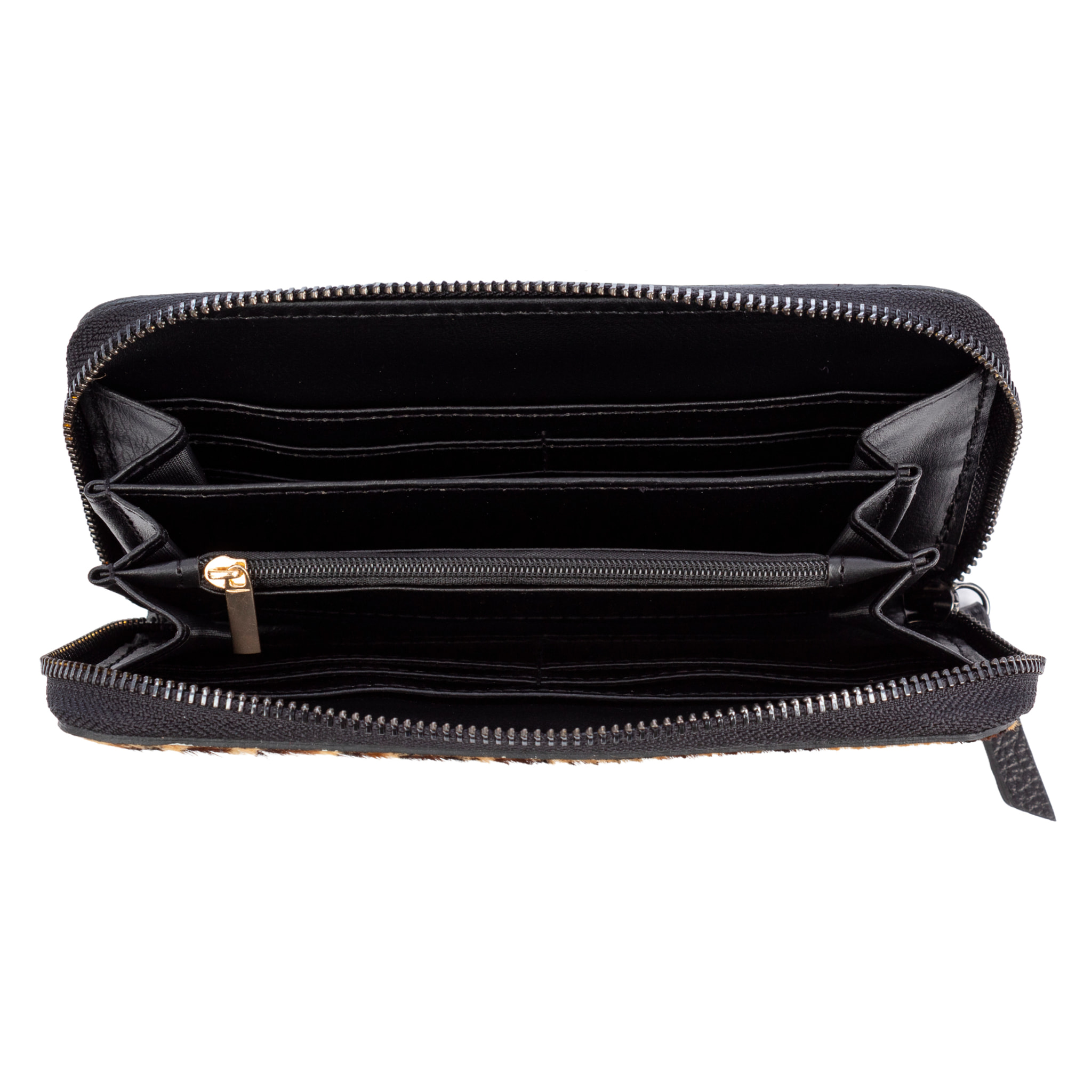 Stella cartera mujer. Piel auténtica Cavallino Leopardo pq.