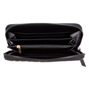 Stella cartera mujer. Piel auténtica Cavallino Leopardo pq.