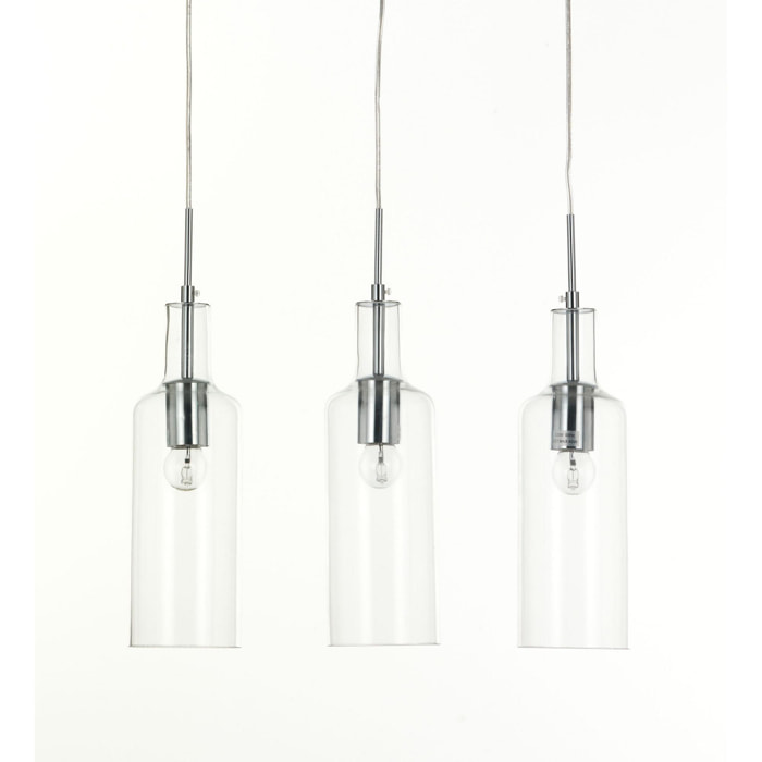 Tomasucci Lampadario 3 luci ''BOTTLES'' multicolore