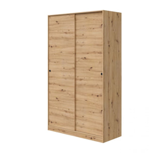 Armario puertas correderas Top 120 Roble Nodi