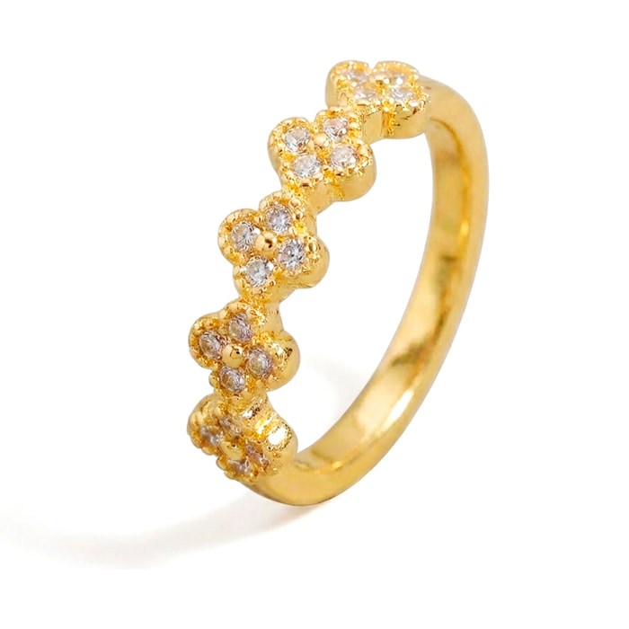 Anillo Siskal acabado oro amarillo 18k