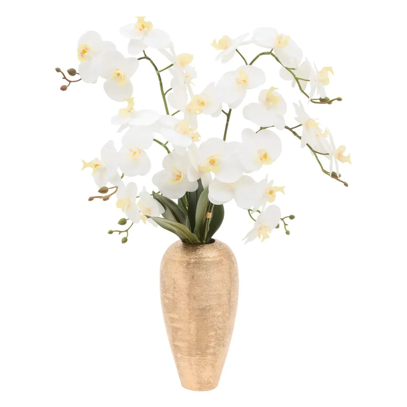 Orchidée artificielle Naoko H.75cm doré