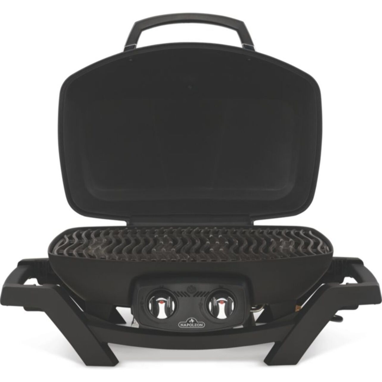 Barbecue gaz NAPOLEON Travel Q Pro noir 2brûleurs sur chariot pliant, 54x37 cm