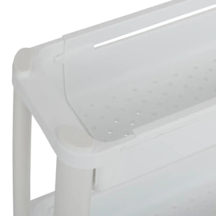 Desserte extensible 4 niveaux blanc