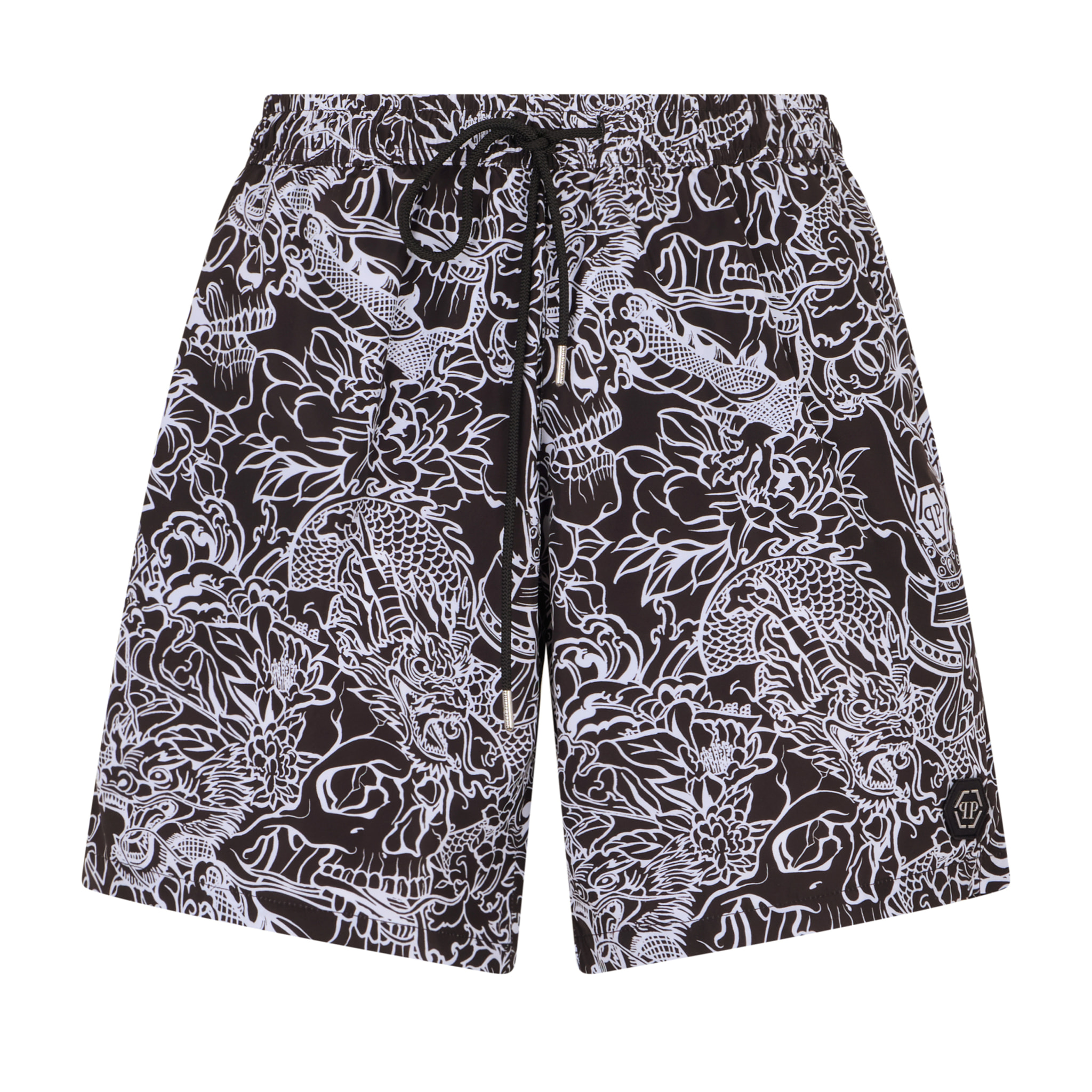 PHILIPP PLEIN Swimming Shorts Skull All-Over