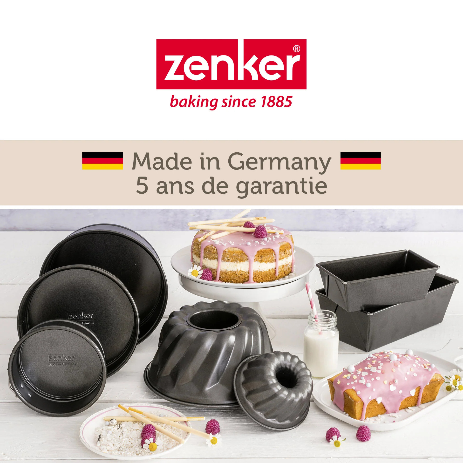 Lot de 2 mini moules à manqué à charnière Zenker Special Mini