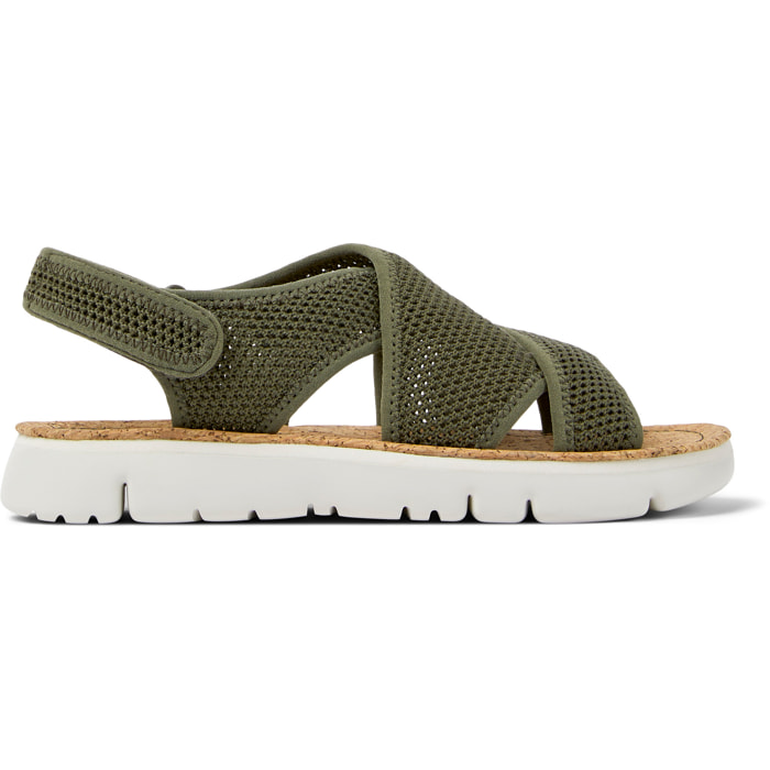 Sandalias - CAMPER Oruga - Verde - Textil técnico (poliéster reciclado)