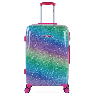 Juego De Trolleys Skpat Shine Like A Star Fucsia