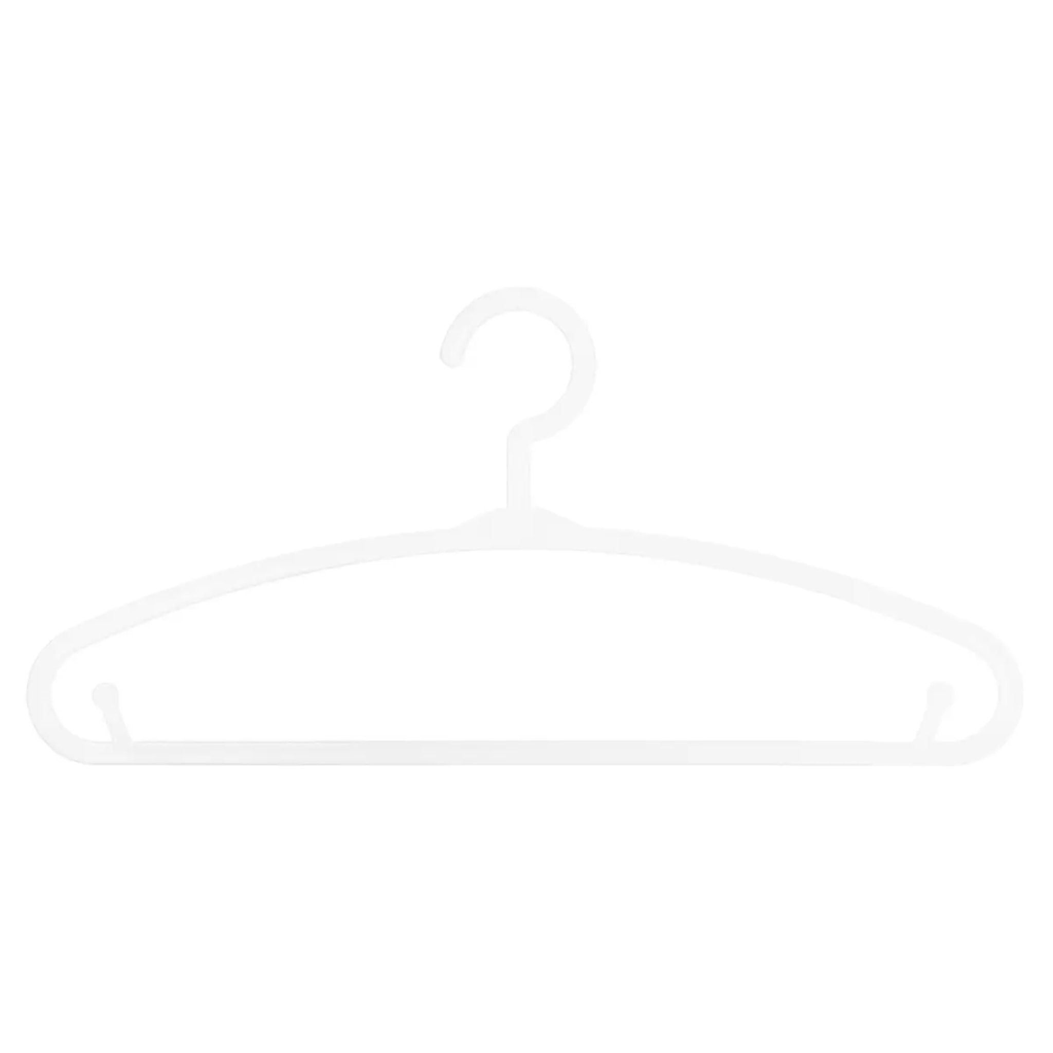 Lot de 6 cintres enfant blanc plastique
