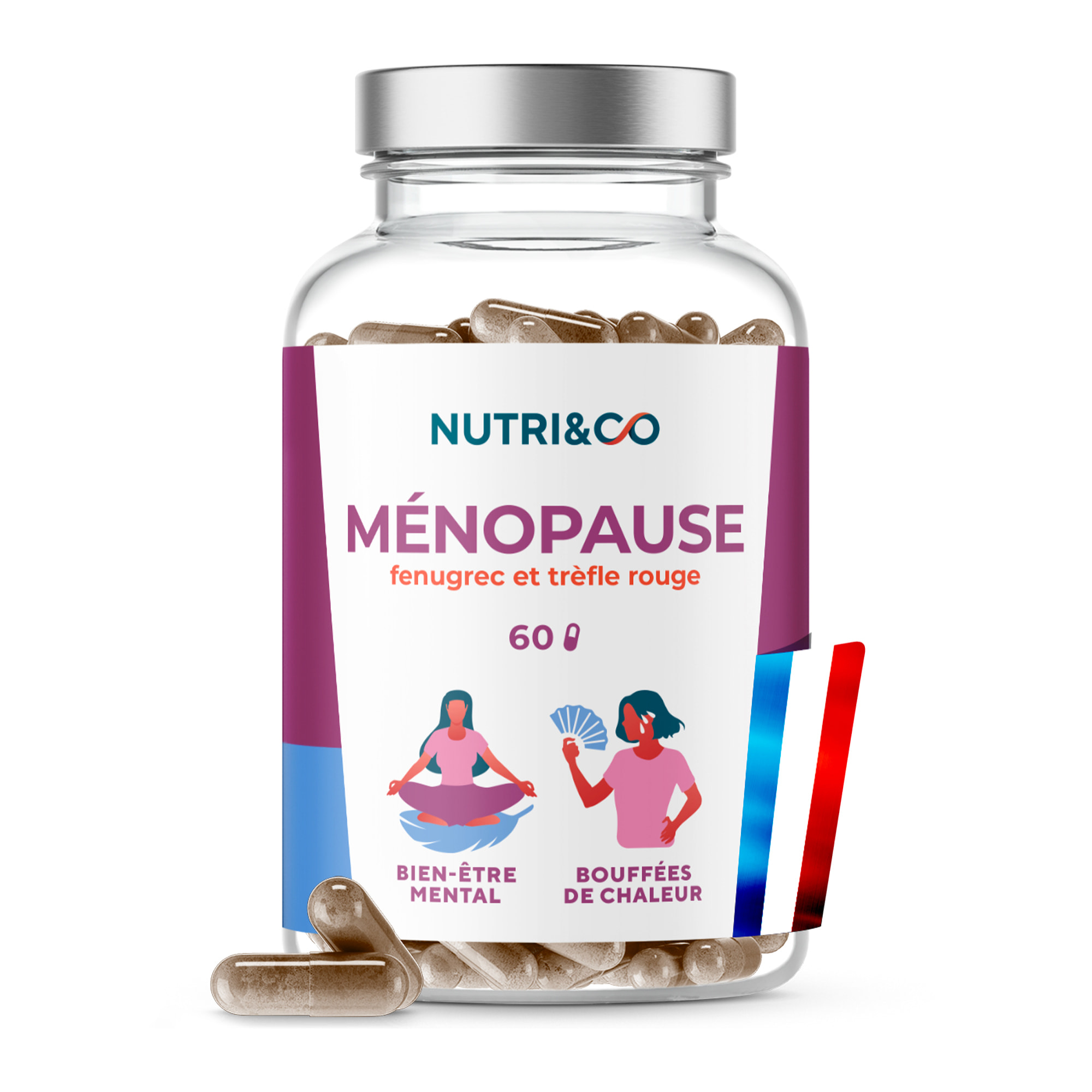 Nutri&Co Formule Ménopause Equilibre Hormonal Féminin - 60 gélules Vegan